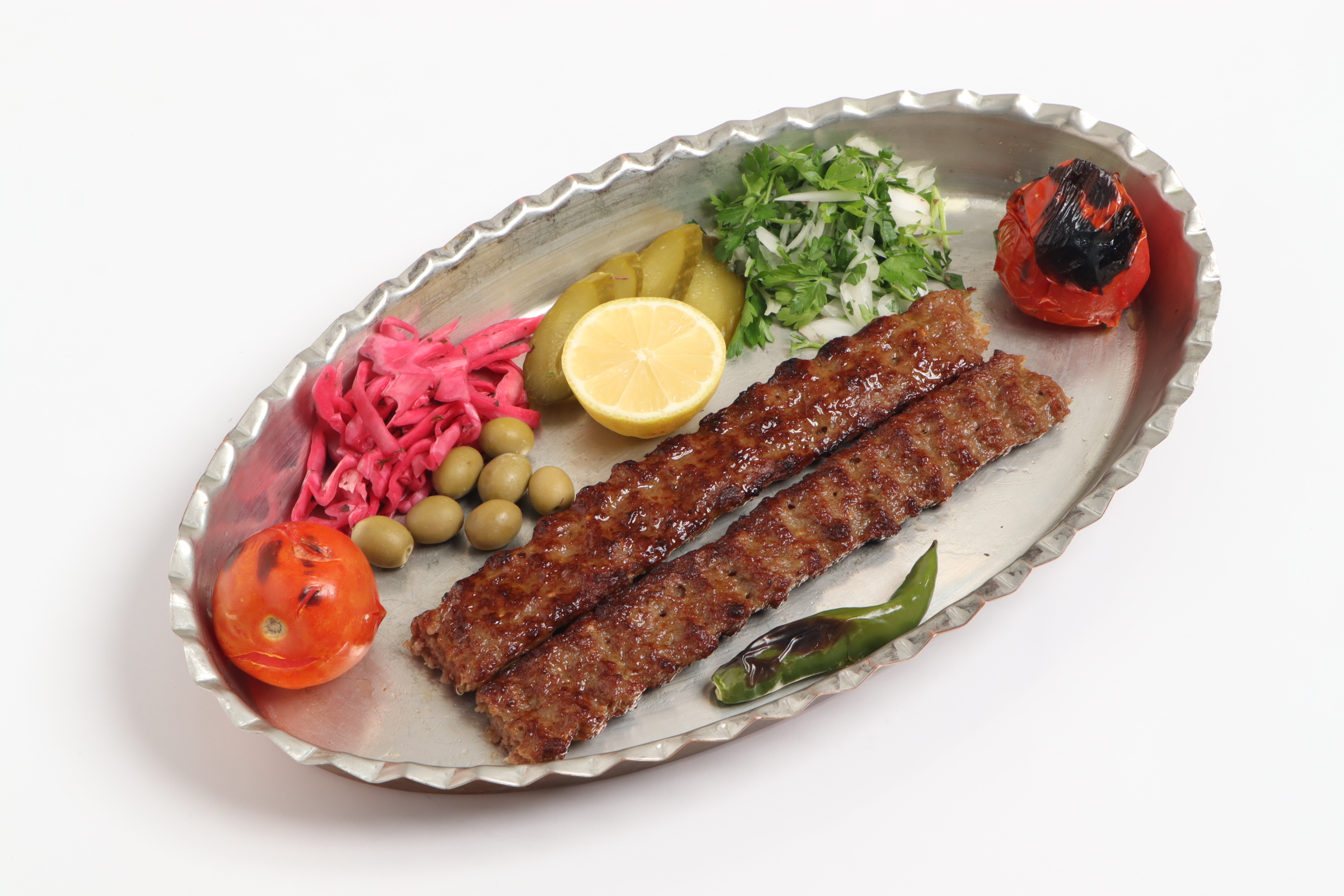 خوراک کباب کوبیده زعفرانی